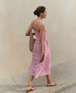 Women Pact Organic Fit & Flare Midi Dress
