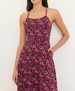 Women Pact Organic Fit & Flare Midi Dress