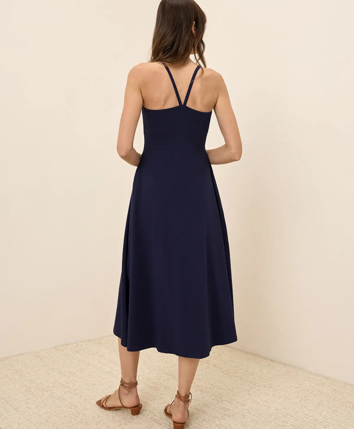 Women Pact Organic Fit & Flare Midi Dress