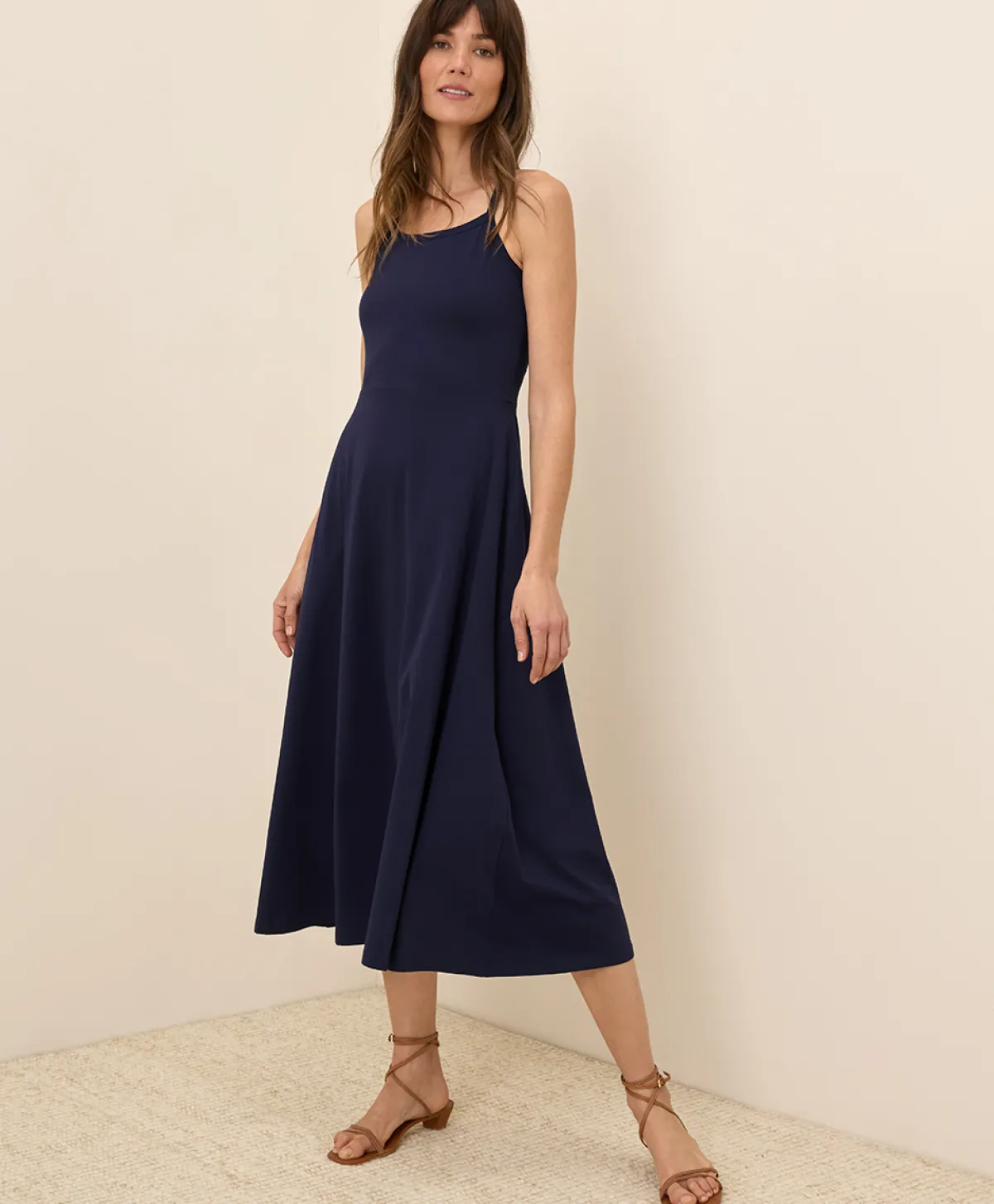 Women Pact Organic Fit & Flare Midi Dress