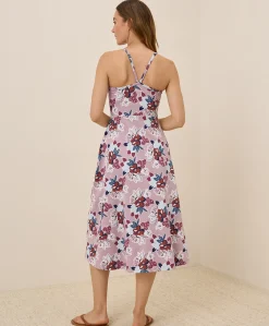 Women Pact Organic Fit & Flare Midi Dress