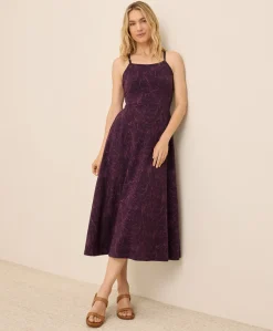 Women Pact Organic Fit & Flare Midi Dress