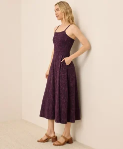 Women Pact Organic Fit & Flare Midi Dress