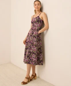 Women Pact Organic Fit & Flare Midi Dress