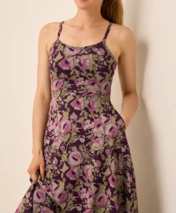 Women Pact Organic Fit & Flare Midi Dress