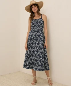 Women Pact Organic Fit & Flare Midi Dress