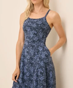 Women Pact Organic Fit & Flare Midi Dress