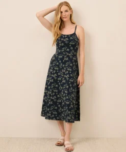 Women Pact Organic Fit & Flare Midi Dress
