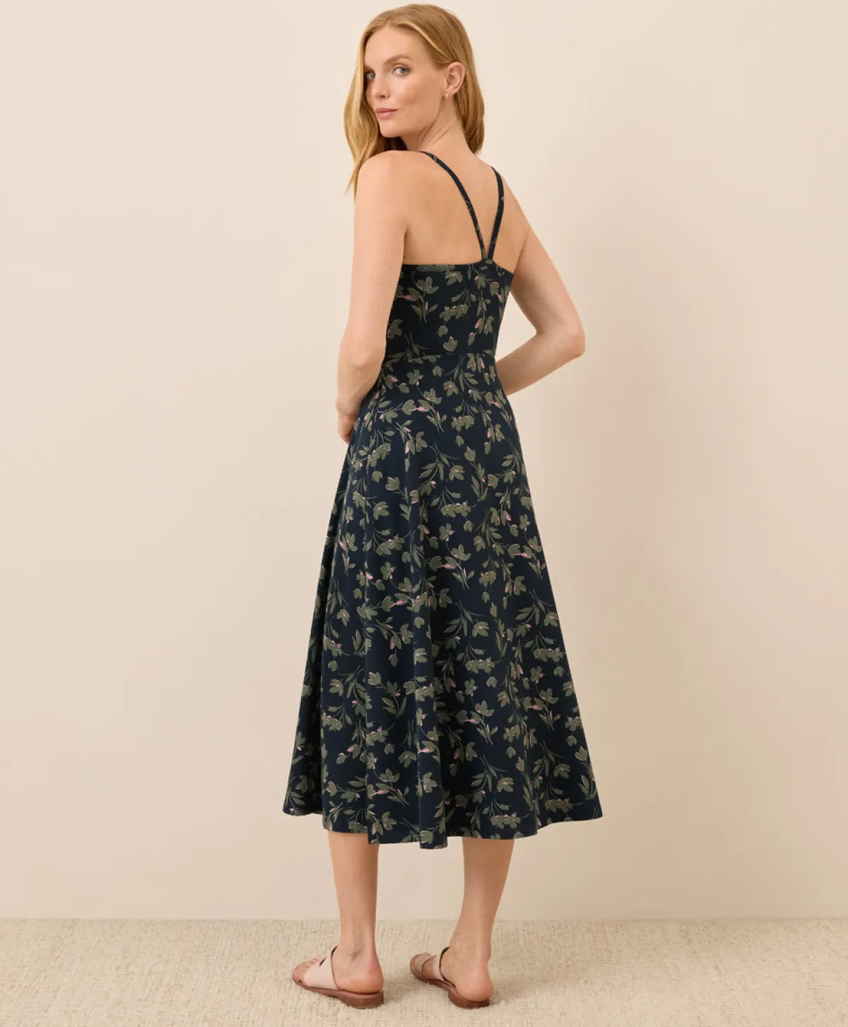 Women Pact Organic Fit & Flare Midi Dress