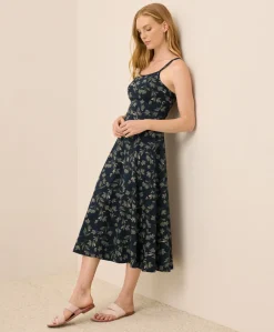 Women Pact Organic Fit & Flare Midi Dress