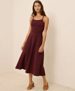 Women Pact Organic Fit & Flare Midi Dress