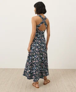 Women Pact Organic Fit & Flare Open Back Maxi Dress