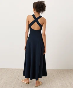 Women Pact Organic Fit & Flare Open Back Maxi Dress