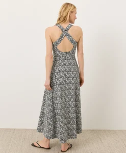 Women Pact Organic Fit & Flare Open Back Maxi Dress