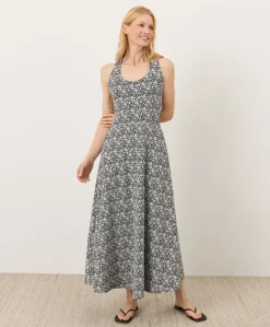Women Pact Organic Fit & Flare Open Back Maxi Dress