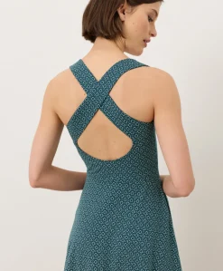 Women Pact Organic Fit & Flare Open Back Maxi Dress