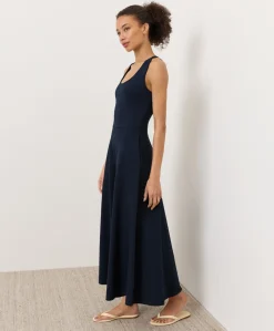 Women Pact Organic Fit & Flare Open Back Maxi Dress