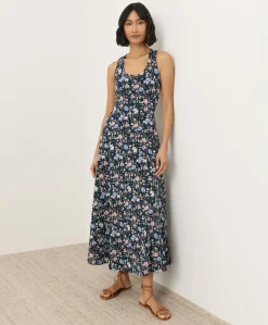 Women Pact Organic Fit & Flare Open Back Maxi Dress