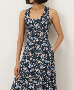 Women Pact Organic Fit & Flare Open Back Maxi Dress