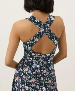 Women Pact Organic Fit & Flare Open Back Maxi Dress