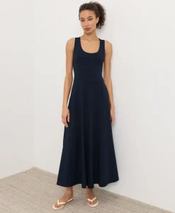 Women Pact Organic Fit & Flare Open Back Maxi Dress