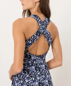 Women Pact Organic Fit & Flare Open Back Maxi Dress