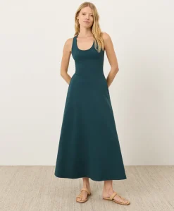Women Pact Organic Fit & Flare Open Back Maxi Dress