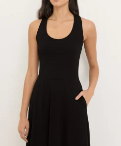 Women Pact Organic Fit & Flare Open Back Maxi Dress