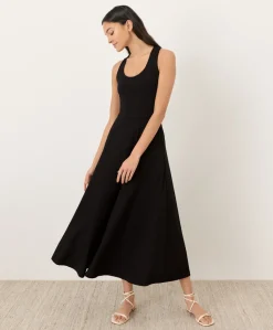 Women Pact Organic Fit & Flare Open Back Maxi Dress