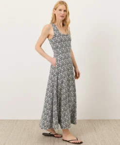 Women Pact Organic Fit & Flare Open Back Maxi Dress