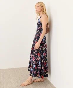 Women Pact Organic Fit & Flare Open Back Maxi Dress