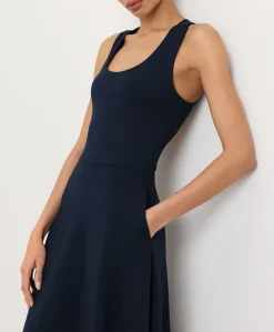 Women Pact Organic Fit & Flare Open Back Maxi Dress