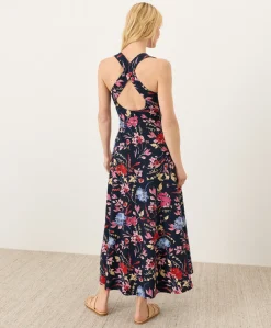 Women Pact Organic Fit & Flare Open Back Maxi Dress