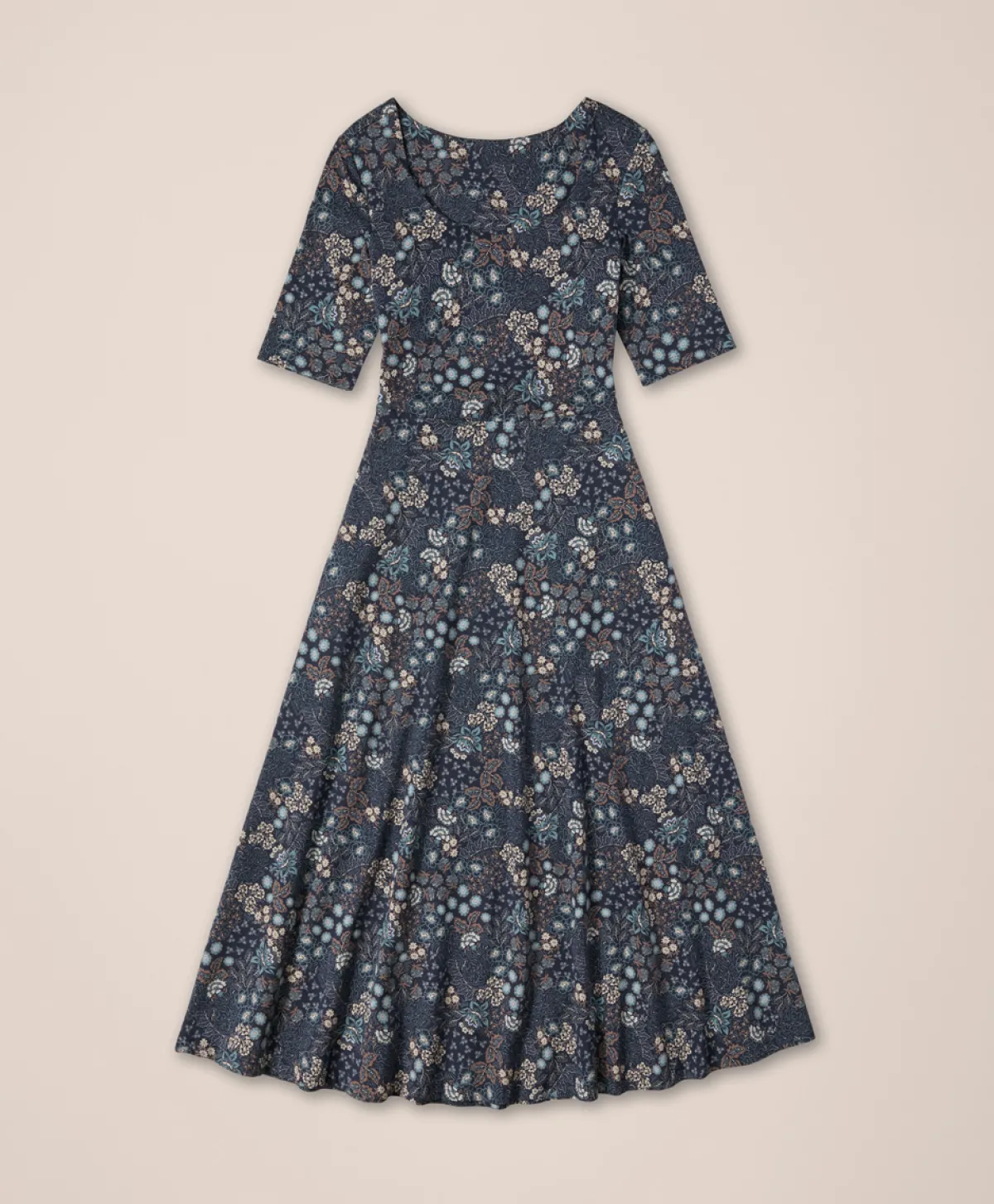 Women Pact Organic Fit & Flare Signature Scoop Dress