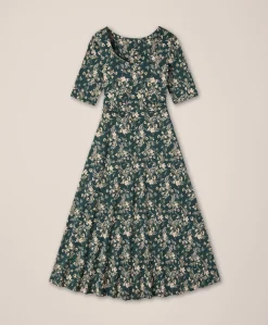 Women Pact Organic Fit & Flare Signature Scoop Dress