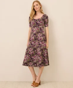 Women Pact Organic Fit & Flare Signature Scoop Dress