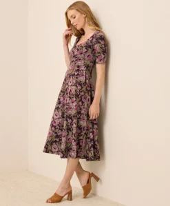 Women Pact Organic Fit & Flare Signature Scoop Dress