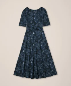 Women Pact Organic Fit & Flare Signature Scoop Dress