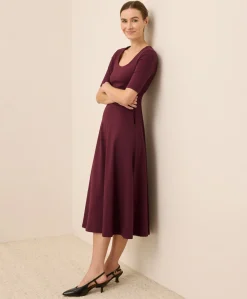 Women Pact Organic Fit & Flare Signature Scoop Dress