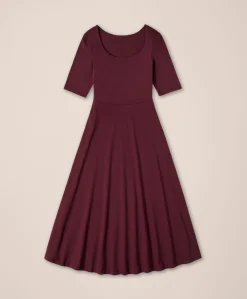 Women Pact Organic Fit & Flare Signature Scoop Dress