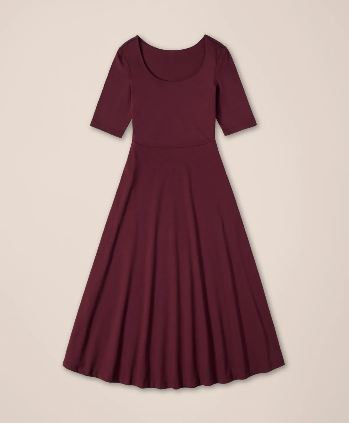Women Pact Organic Fit & Flare Signature Scoop Dress