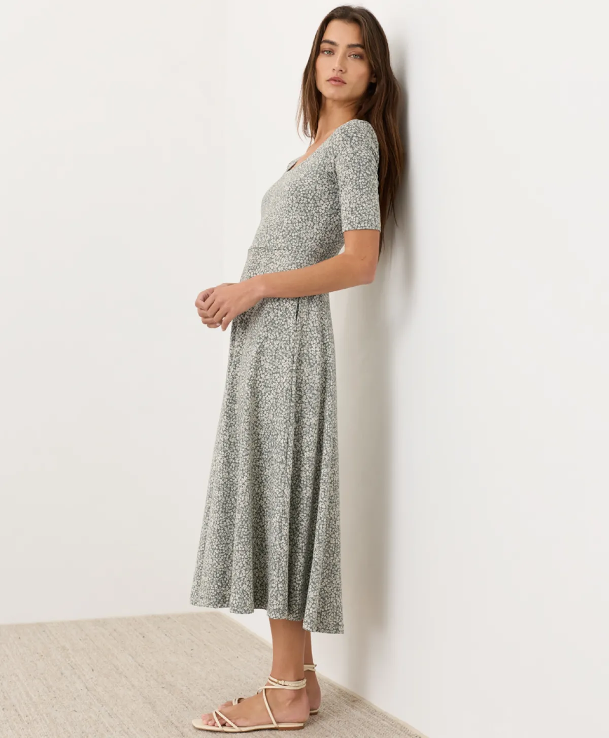 Women Pact Organic Fit & Flare Signature Scoop Dress