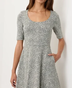 Women Pact Organic Fit & Flare Signature Scoop Dress