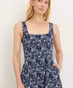 Women Pact Organic Fit & Flare Square Neck Dress