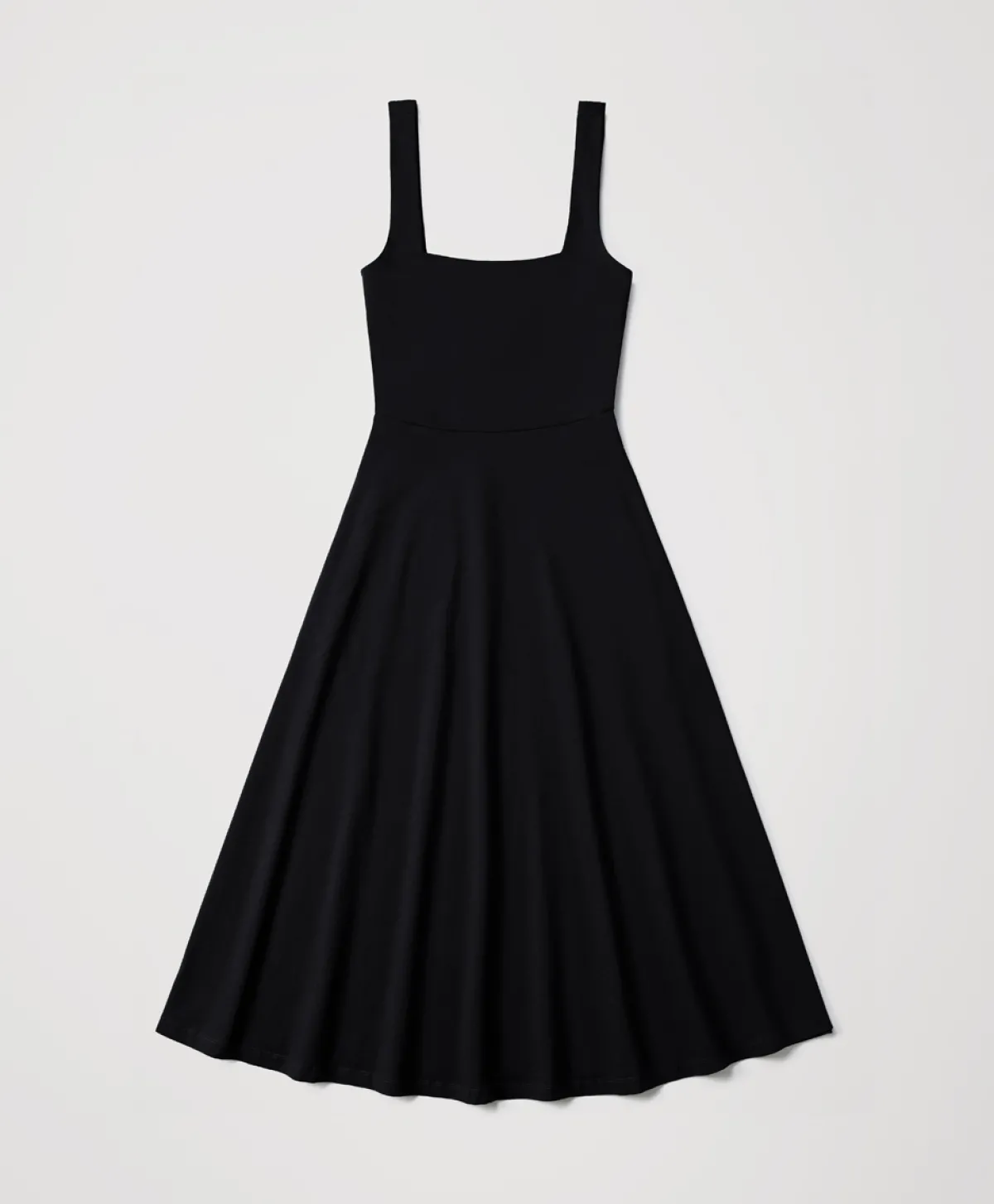 Women Pact Organic Fit & Flare Square Neck Dress