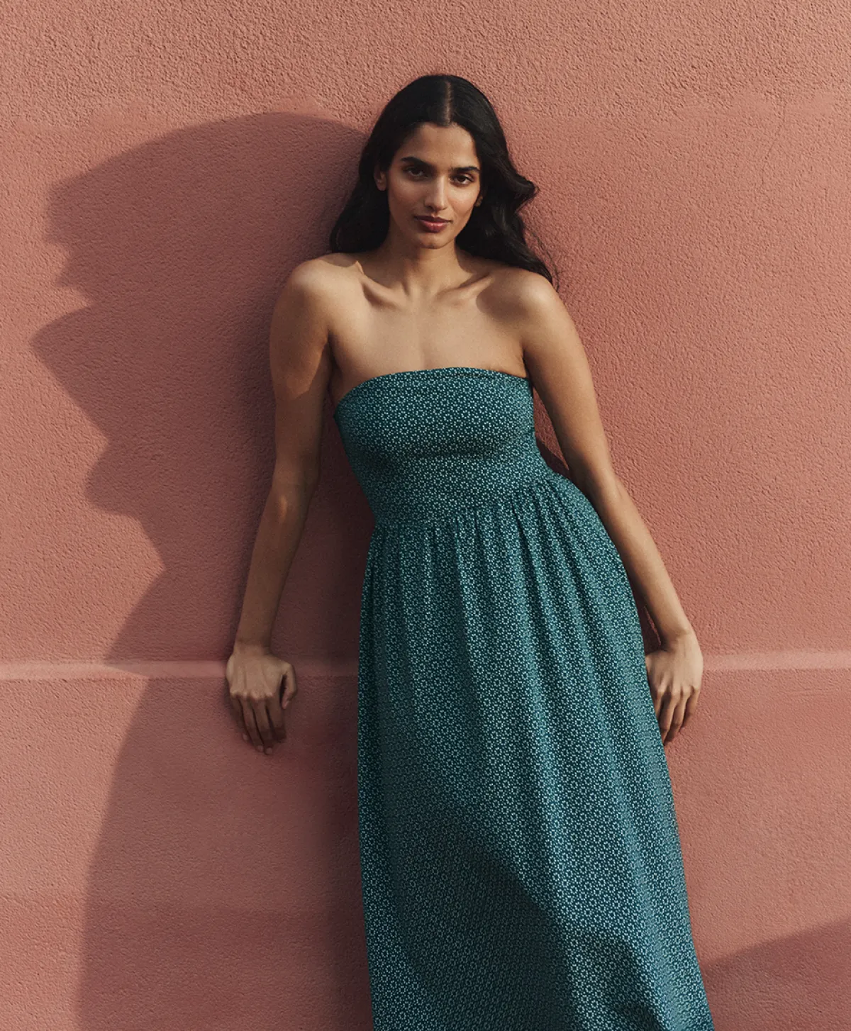 Women Pact Organic Fit & Flare Strapless Dress