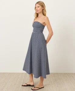 Women Pact Organic Fit & Flare Strapless Dress
