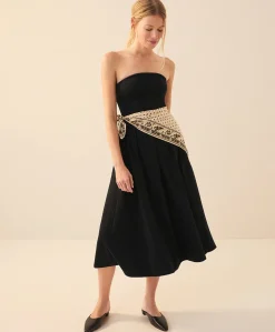 Women Pact Organic Fit & Flare Strapless Dress