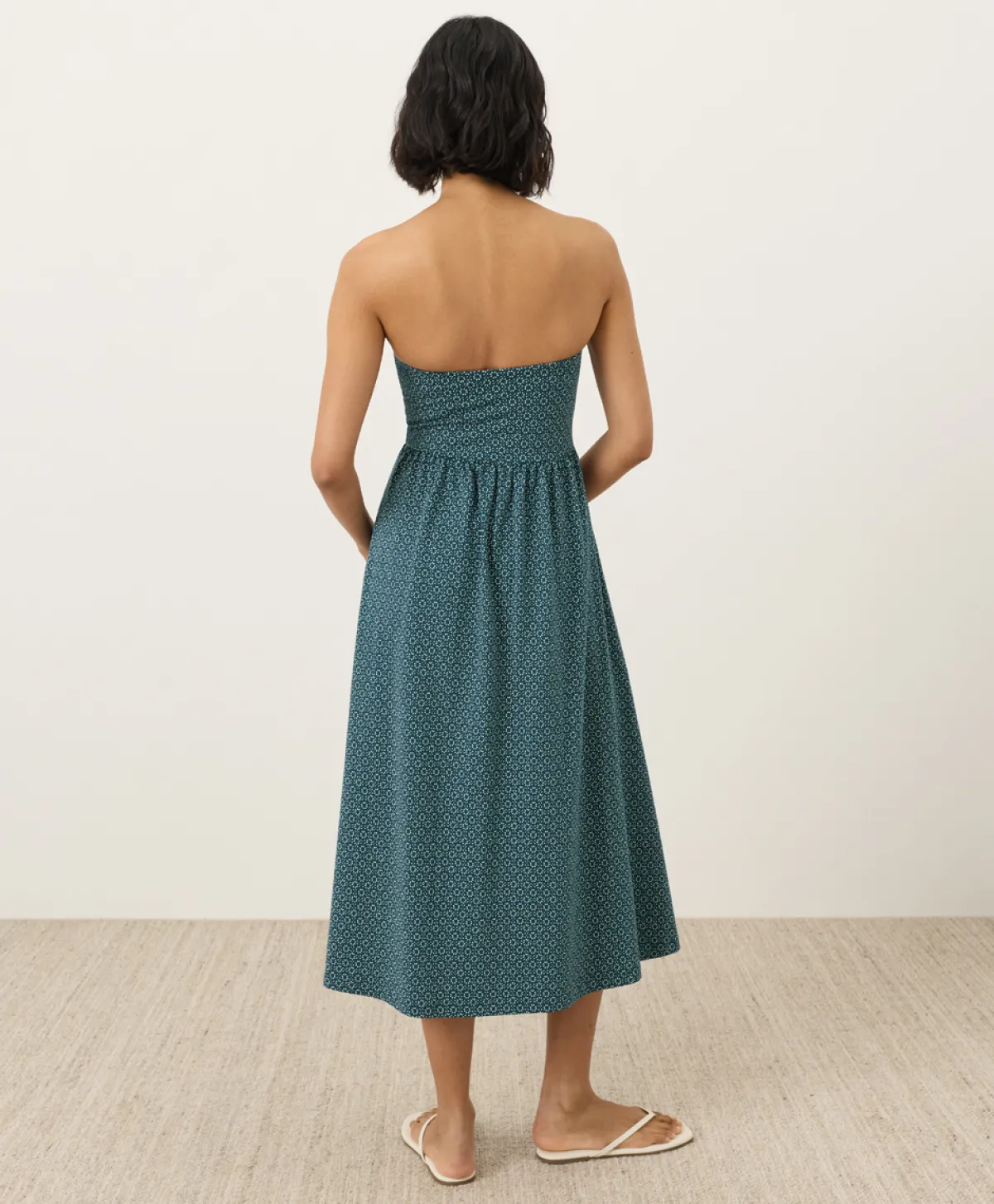 Women Pact Organic Fit & Flare Strapless Dress