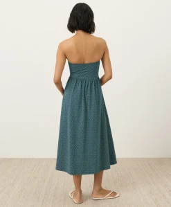 Women Pact Organic Fit & Flare Strapless Dress
